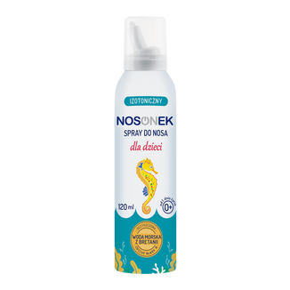 Nosonek, izotoniczny spray do nosa dla dzieci od 1 dnia życia, 120 ml USZKODZONE OPAKOWANIE - 2 Nosonek, izotoniczny spray do nosa dla dzieci od 1 dnia życia, 120 ml USZKODZONE OPAKOWANIE - 2 - zdjęcie produktu