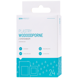 SEMA Protect, plastry wodoodporne, 24 sztuki - zdjęcie produktu