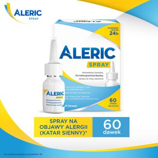 Aleric Spray 50 µg/dawkę, aerozol do nosa, zawiesina, 60 dawek - 2 - zdjęcie produktu