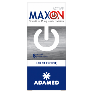 Maxon Active 25 mg, 8 tabletek powlekanych USZKODZONE OPAKOWANIE - 2 - zdjęcie produktu