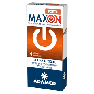 Maxon Forte 50 mg, 4 tabletki powlekane USZKODZONE OPAKOWANIE - 2 - zdjęcie produktu