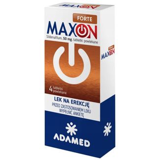 Maxon Forte 50 mg, 4 tabletki powlekane - zdjęcie produktu