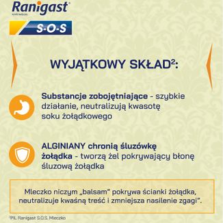 Ranigast SOS Mleczko, zawiesina doustna, 200 ml - 5 - zdjęcie produktu