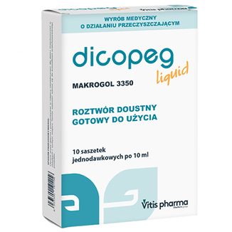 Dicopeg Liquid, 10 ml x 10 saszetek KRÓTKA DATA - zdjęcie produktu