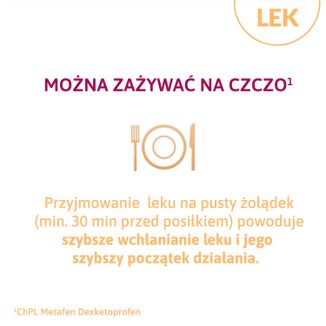Metafen Dexketoprofen 25 mg, 20 tabletek powlekanych - 5 - zdjęcie produktu