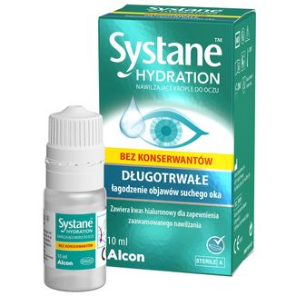 Systane Hydration, nawilżające krople do oczu, bez konserwantów, 10 ml - 3 - zdjęcie produktu