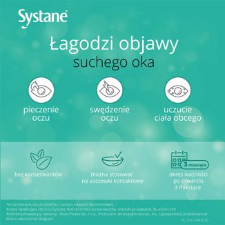Systane Hydration, nawilżające krople do oczu, bez konserwantów, 10 ml - 6 - zdjęcie produktu