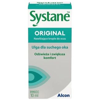 Systane Original, nawilżające krople do oczu, 10 ml - zdjęcie produktu