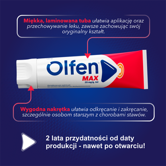 Olfen Max, 20 mg/ g, żel, 50 g - 5 - zdjęcie produktu