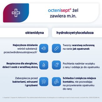 Octenisept, żel na rany i oparzenia, 20 ml USZKODZONE OPAKOWANIE - 4 - zdjęcie produktu