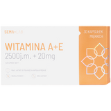 SEMA Lab Witamina A+E 2500 j.m. + 20 mg, 30 kapsułek miękkich - miniaturka zdjęcia produktu