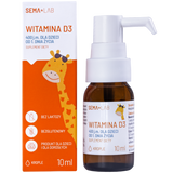 SEMA Lab Witamina D3 400 j.m. dla dzieci od 1 dnia życia, krople, 10 ml - miniaturka zdjęcia produktu