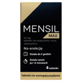 Mensil Max 50 mg, 4 tabletki do żucia - miniaturka zdjęcia produktu