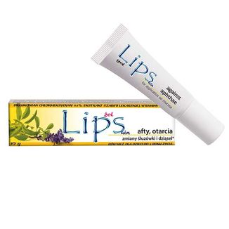 Lipskin Plus, żel na afty, otarcia, zmiany śluzówki i dziąseł, 10 g - zdjęcie produktu