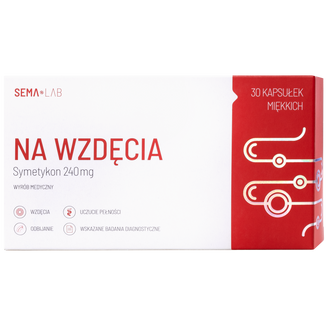 SEMA Lab Na wzdęcia 240 mg,30 kapsułek miękkich USZKODZONE OPAKOWANIE - zdjęcie produktu
