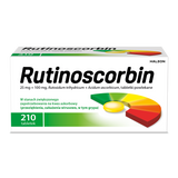 Rutinoscorbin 25 mg + 100 mg, 210 tabletek powlekanych - miniaturka zdjęcia produktu