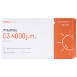 SEMA Lab Witamina D3 4000 j.m., 60 kapsułek miękkich - miniaturka zdjęcia produktu