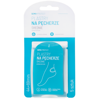 SEMA Protect, plastry na pęcherze, średnie, 5 sztuk - zdjęcie produktu