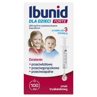 Ibunid dla dzieci Forte 200 mg/5 ml, 100 ml - zdjęcie produktu