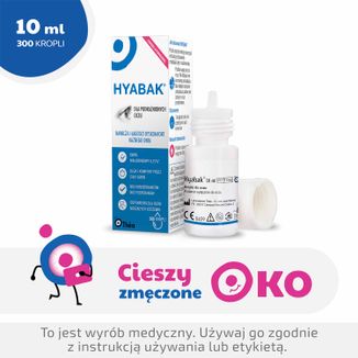 Hyabak, nawilżające krople do oczu i soczewek kontaktowych, bez konserwantów, 10 ml - 9 - zdjęcie produktu