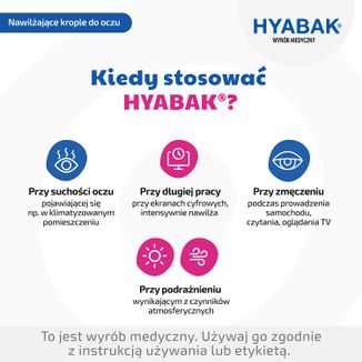 Hyabak, nawilżające krople do oczu i soczewek kontaktowych, bez konserwantów, 10 ml - 5 - zdjęcie produktu