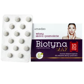 Medso Biotyna Max 10 mg, 30 tabletek - 2 - zdjęcie produktu