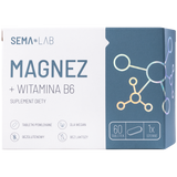SEMA Lab Magnez + Witamina B6, 60 tabletek powlekanych - miniaturka zdjęcia produktu