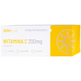 SEMA Lab Witamina C 200 mg, 50 tabletek powlekanych KRÓTKA DATA - miniaturka zdjęcia produktu