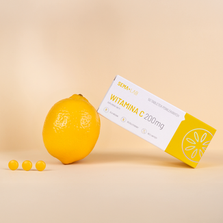 SEMA Lab Witamina C 200 mg, 50 tabletek powlekanych - 2 - zdjęcie produktu