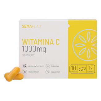SEMA Lab Witamina C 1000 mg, 10 kapsułek celulozowych - 4 - zdjęcie produktu