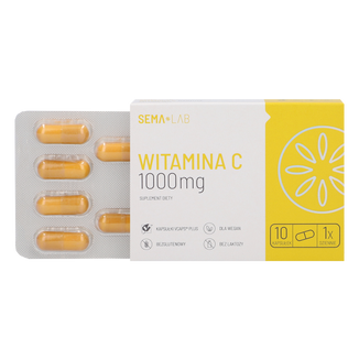 SEMA Lab Witamina C 1000 mg, 10 kapsułek celulozowych - 5 - zdjęcie produktu