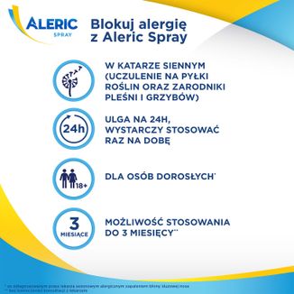 Aleric Spray 50 µg/dawkę, aerozol do nosa, zawiesina, 140 dawek - 4 - zdjęcie produktu