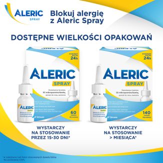 Aleric Spray 50 µg/dawkę, aerozol do nosa, zawiesina, 140 dawek - 5 - zdjęcie produktu