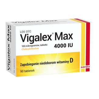Vigalex Max 4000 IU, 90 tabletek USZKODZONE OPAKOWANIE - zdjęcie produktu