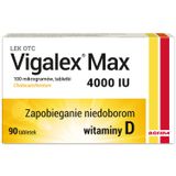Vigalex Max 4000 IU, witamina D3, 90 tabletek - miniaturka zdjęcia produktu