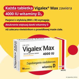 Vigalex Max 4000 IU, witamina D3, 90 tabletek - 4 - zdjęcie produktu