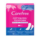 Wkładki higieniczne Carefree Cotton Feel Flexiform, nieperfumowane, 56 sztuk - miniaturka zdjęcia produktu