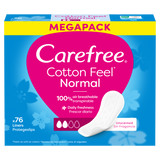 Wkładki higieniczne Carefree Cotton Feel Normal, nieperfumowane, 76 sztuk - miniaturka zdjęcia produktu
