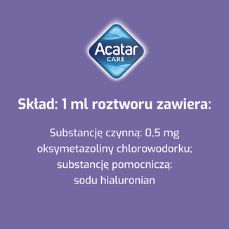 Acatar Care 0,5 mg/ml, aerozol do nosa, roztwór, 15 ml USZKODZONE OPAKOWANIE - 6 - zdjęcie produktu