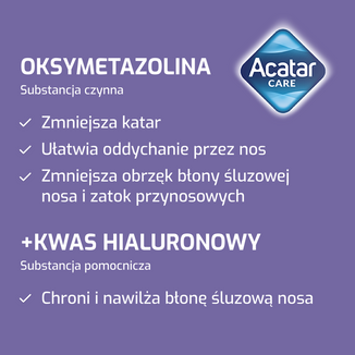Acatar Care 0,5 mg/ml, aerozol do nosa, roztwór, 15 ml - 3 - zdjęcie produktu