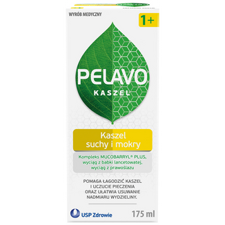Pelavo Kaszel suchy i mokry, syrop dla dzieci powyżej 1 roku życia, 175 ml - zdjęcie produktu