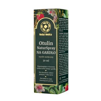 Herbal Medica Otulin NaturSpray Na Gardło, dla dorosłych i dzieci po 1 roku, 30 ml - zdjęcie produktu