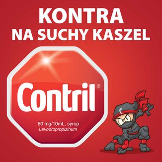 Contril 60 mg/10 ml, syrop dla dorosłych i dzieci powyżej 2 lat, smak wiśniowy, 120 ml - 2 - zdjęcie produktu
