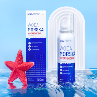 SEMA Protect, woda morska hipertoniczna, spray do nosa, 100 ml USZKODZONE OPAKOWANIE - 2 - zdjęcie produktu