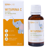 SEMA Lab Witamina C dla dzieci od 1 miesiąca, krople, 25 ml - miniaturka zdjęcia produktu