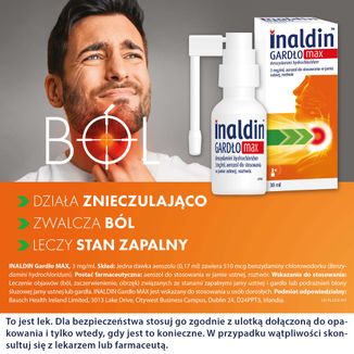 Inaldin Gardło Max 3 mg/ ml, aerozol do stosowania w jamie ustnej, 30 ml - 3 - zdjęcie produktu
