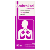 Ambroksol Orifarm 30 mg/5 ml, syrop, smak bananowy, 150 ml - miniaturka zdjęcia produktu