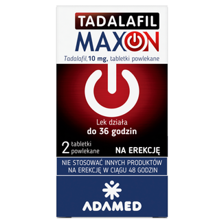 Tadalafil Maxon 10 mg, 2 tabletki powlekane - 2 - zdjęcie produktu