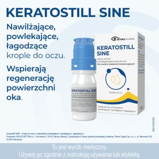 Keratostill Sine, krople do oczu, 10 ml - 3 - zdjęcie produktu