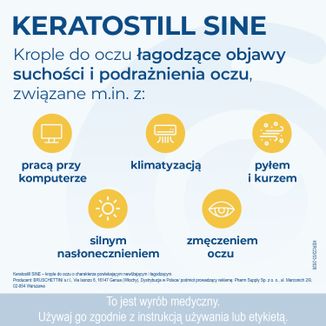 Keratostill Sine, krople do oczu, 10 ml - 4 - zdjęcie produktu